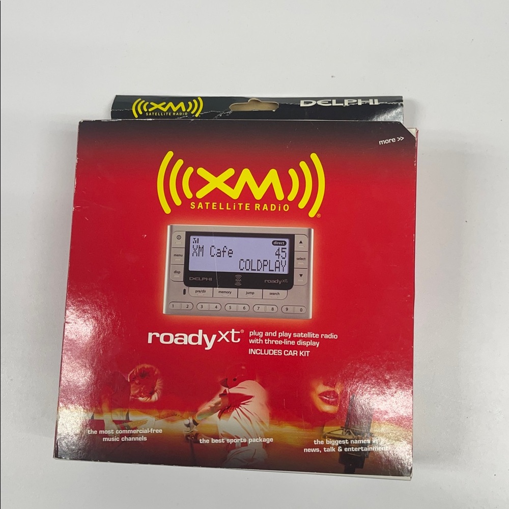Delphi XM Satellite Radio Roady XT SA10276 With Car Kit Auto Plug New